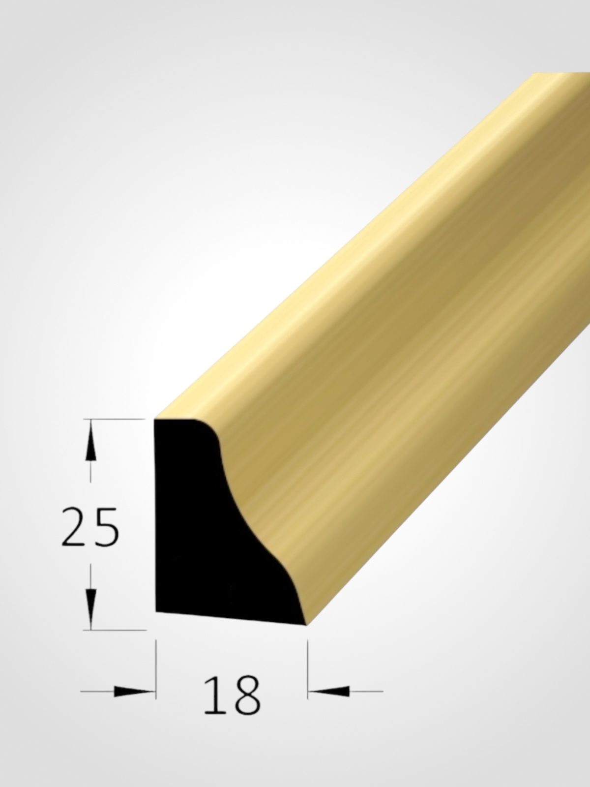 Dřevěné lišty P2518