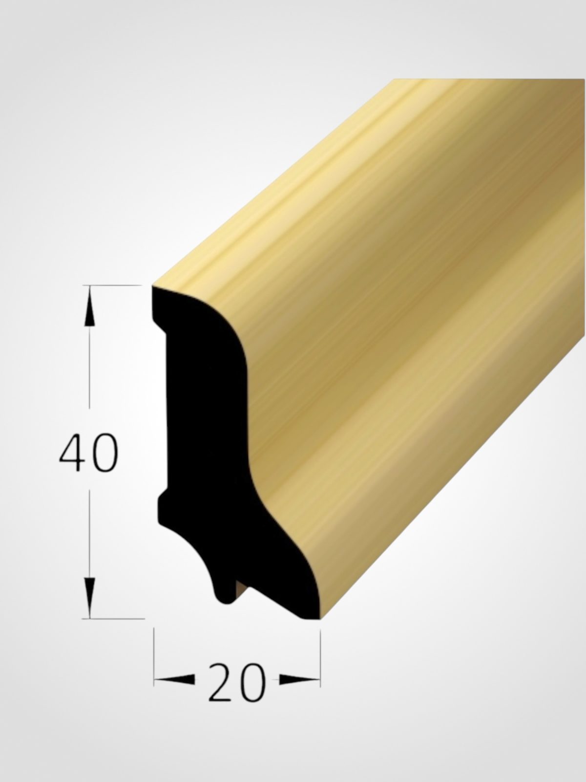 Dřevěné lišty P4020