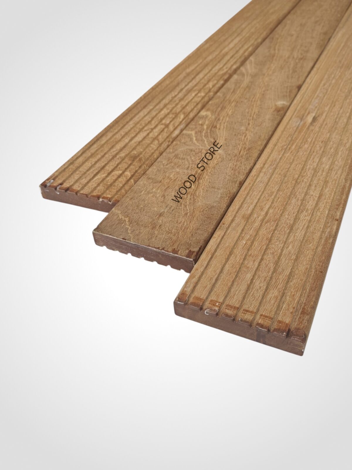 Exotická terasová prkna 25 x 145 mm, hladká / hrubá drážka - Bangkirai