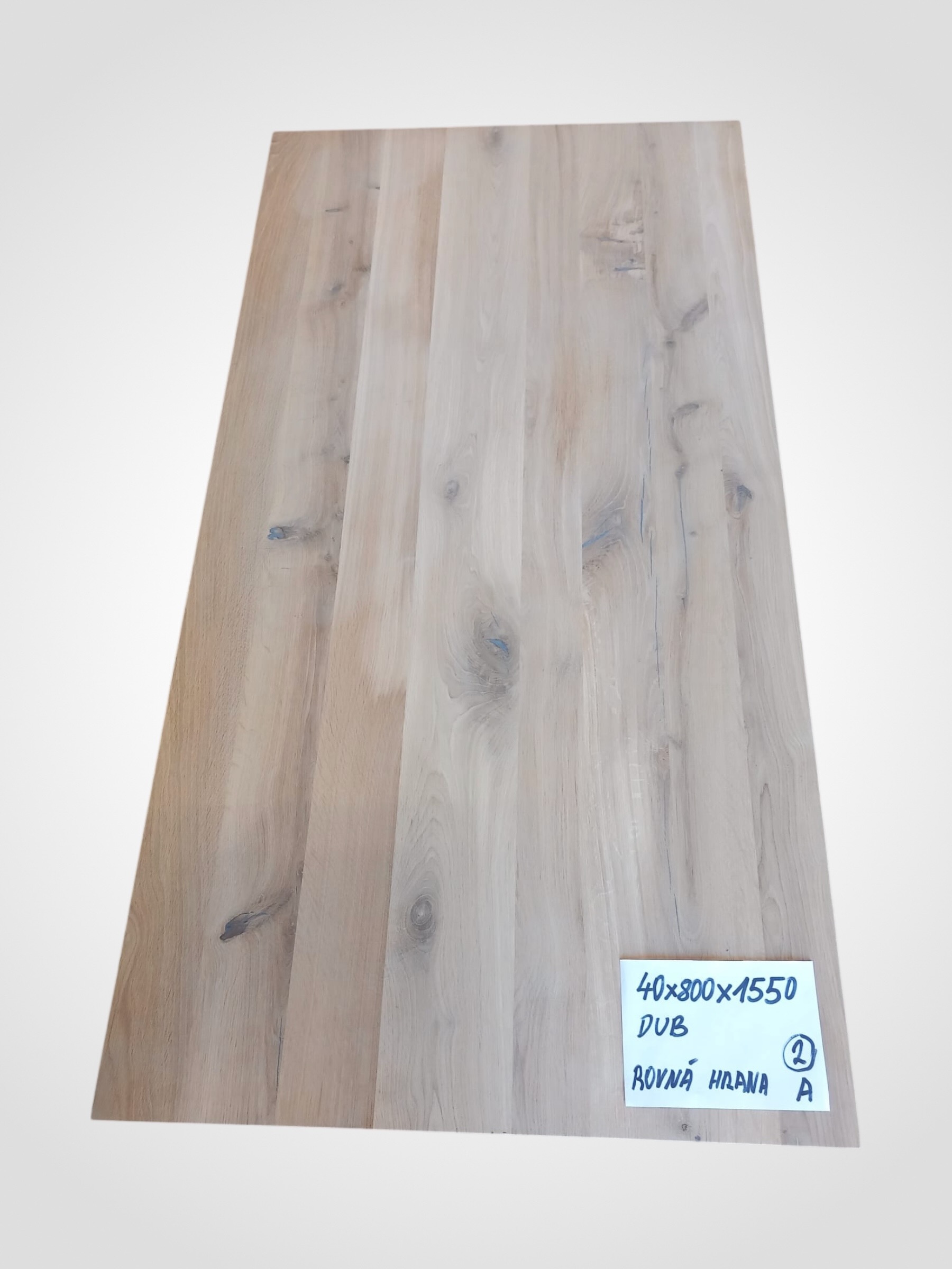 Dub 40 x 800 x 1550 mm, rovná hrana, SD - 2
