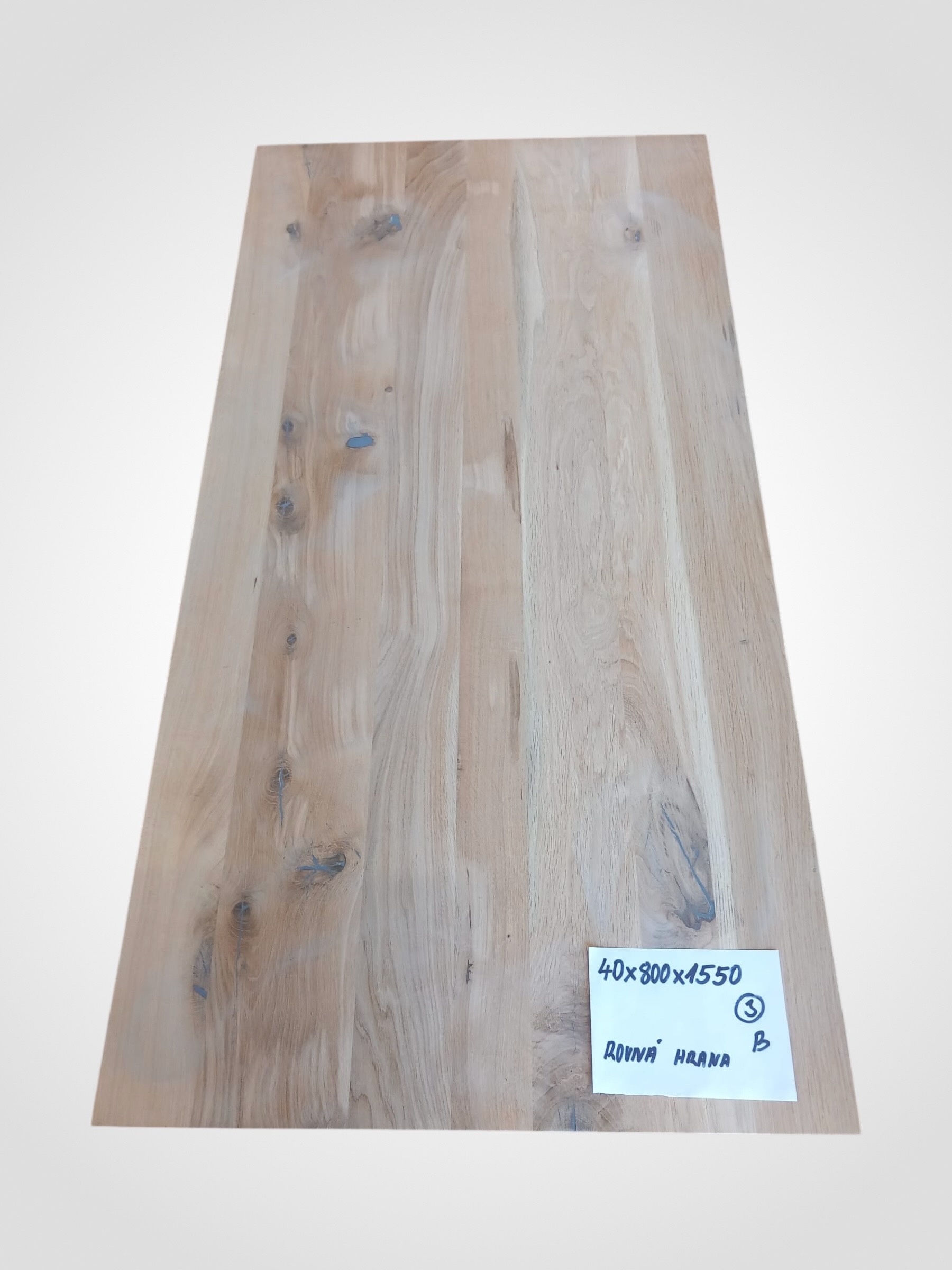 Dub 40 x 800 x 1550 mm, rovná hrana, SD - 3